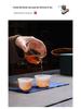Ice-Glazed Jade Porcelain Gaiwan: Quick-Brew Travel Tea Set for Outdoor Camping and Events