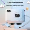 Newmine 10000mAh Power Bank with Built-in Cable
