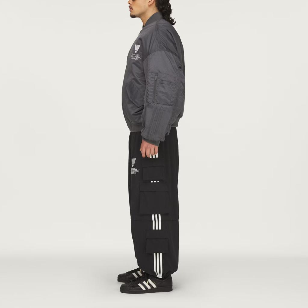 Men's Adidas x Willy Chavarria Satin Bomber 'Grey'