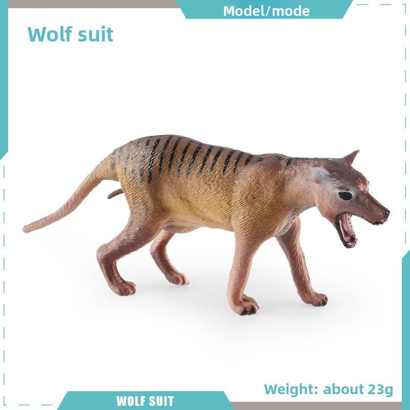 Simulated Animal Wild Wolf Model Ornament For Desktop Decoration And Collecting