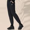 Li Ning Sports Lifestyle Series Logo Tapered Knit Joggers Women Joggers Black AKLS288-1