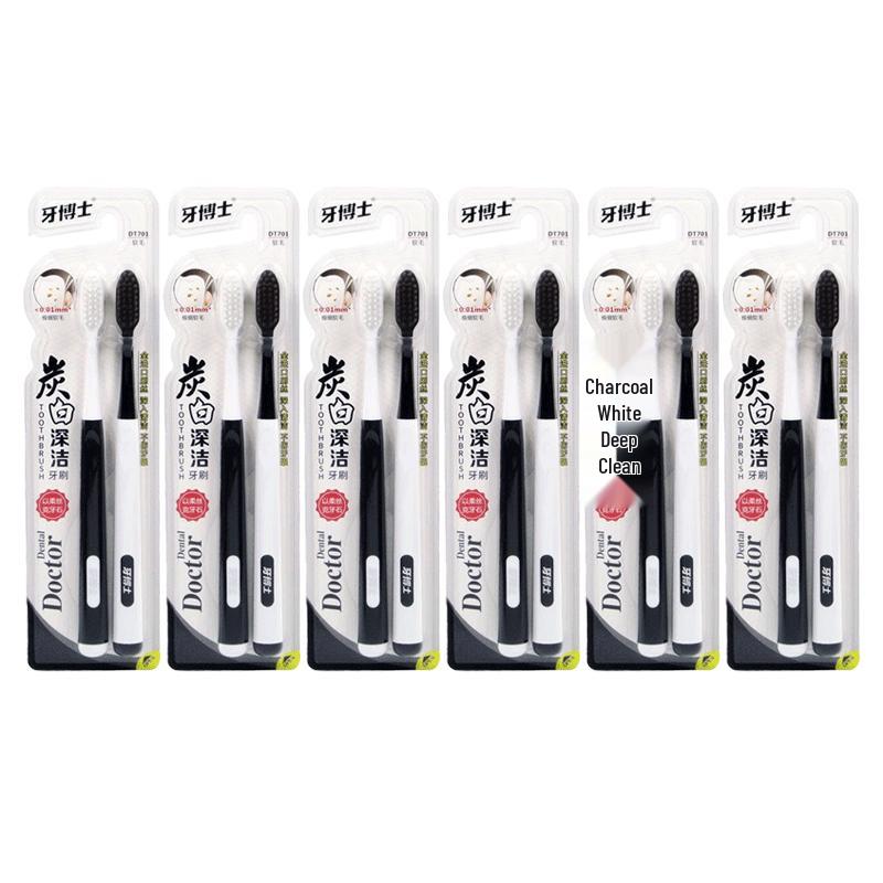 

Dr. Tooth Carbon White Deep Clean Toothbrush 12-Pack