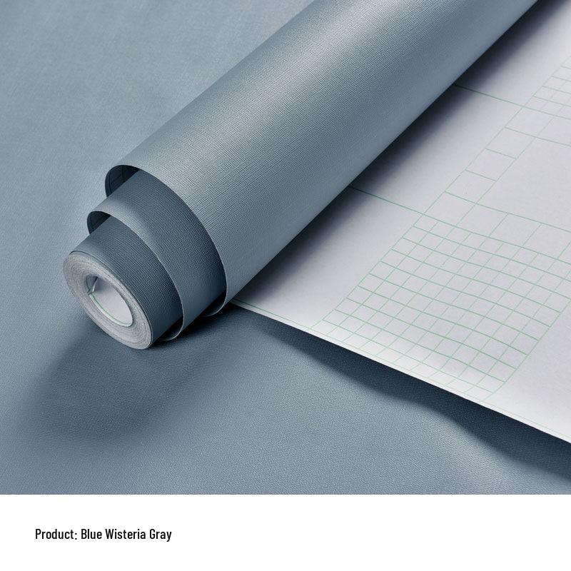Gray Waterproof Self-Adhesive Wallpaper for Bedroom, Living Room, Dorm, or Shop Decor.