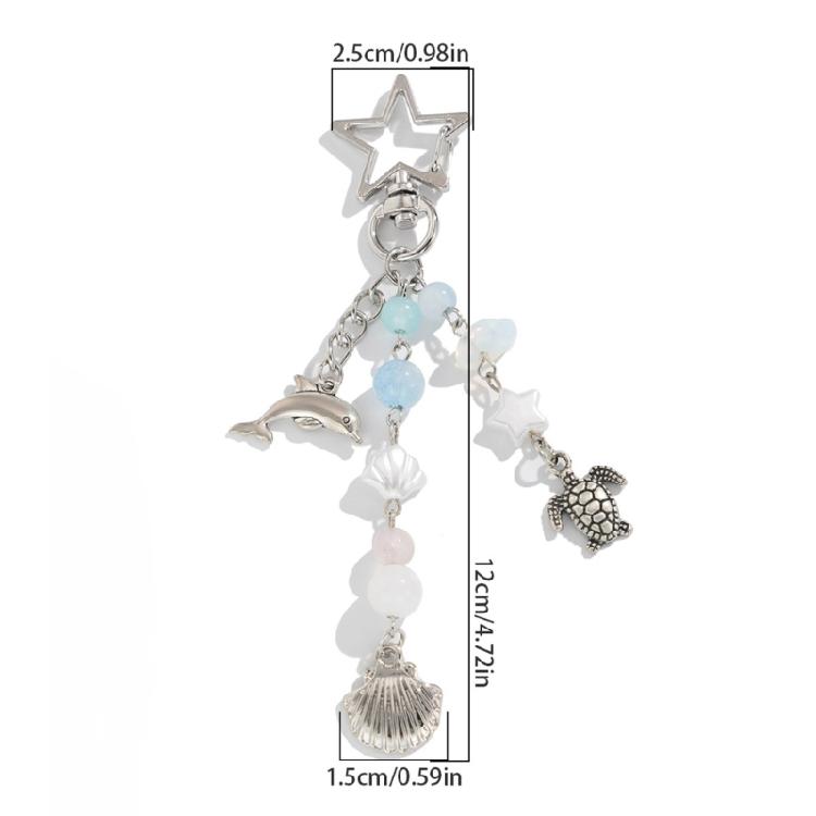 Artistics Oceanics Inspire Dolphin Shell Turtles Keychain Designs Portable for Fashionable Youth And Adventurers