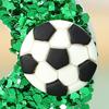 Football Children's Birthday Candles Number 0-9 Green Sparkles Birthday Creative Soccer Candle for Boy Party Cake Top Decoration KTY