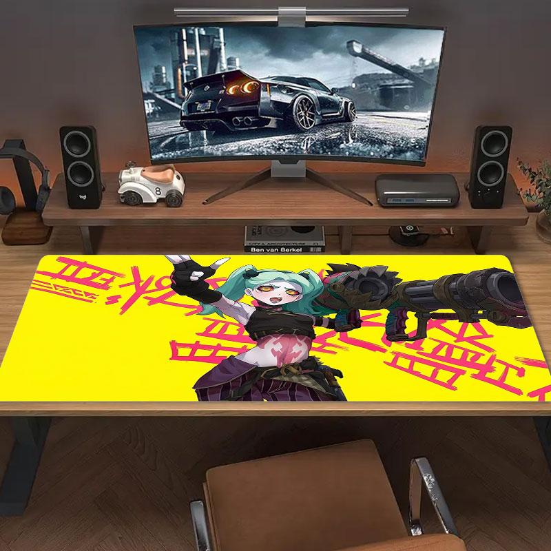 Kyberpunkové Budoucí Město Velký Podložka pod Myš Velký Herní Stůl Polštář Protiskluzová Podložka pro Notebook Tablet Velká Podložka pod Myš XXL Podložka Mini PC Herní Podložka s Zamykací Hranou