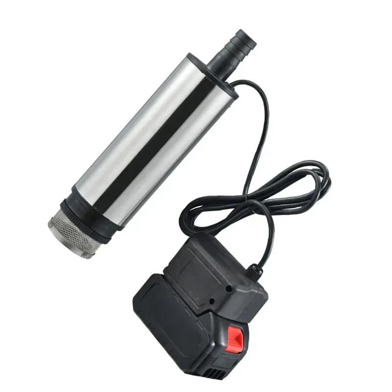 For DAYI Battery Operated Submersible Pump 60W Cordless Water Transfer Pump 3-5m Head 50-80 L/min Flow Stainless Steel