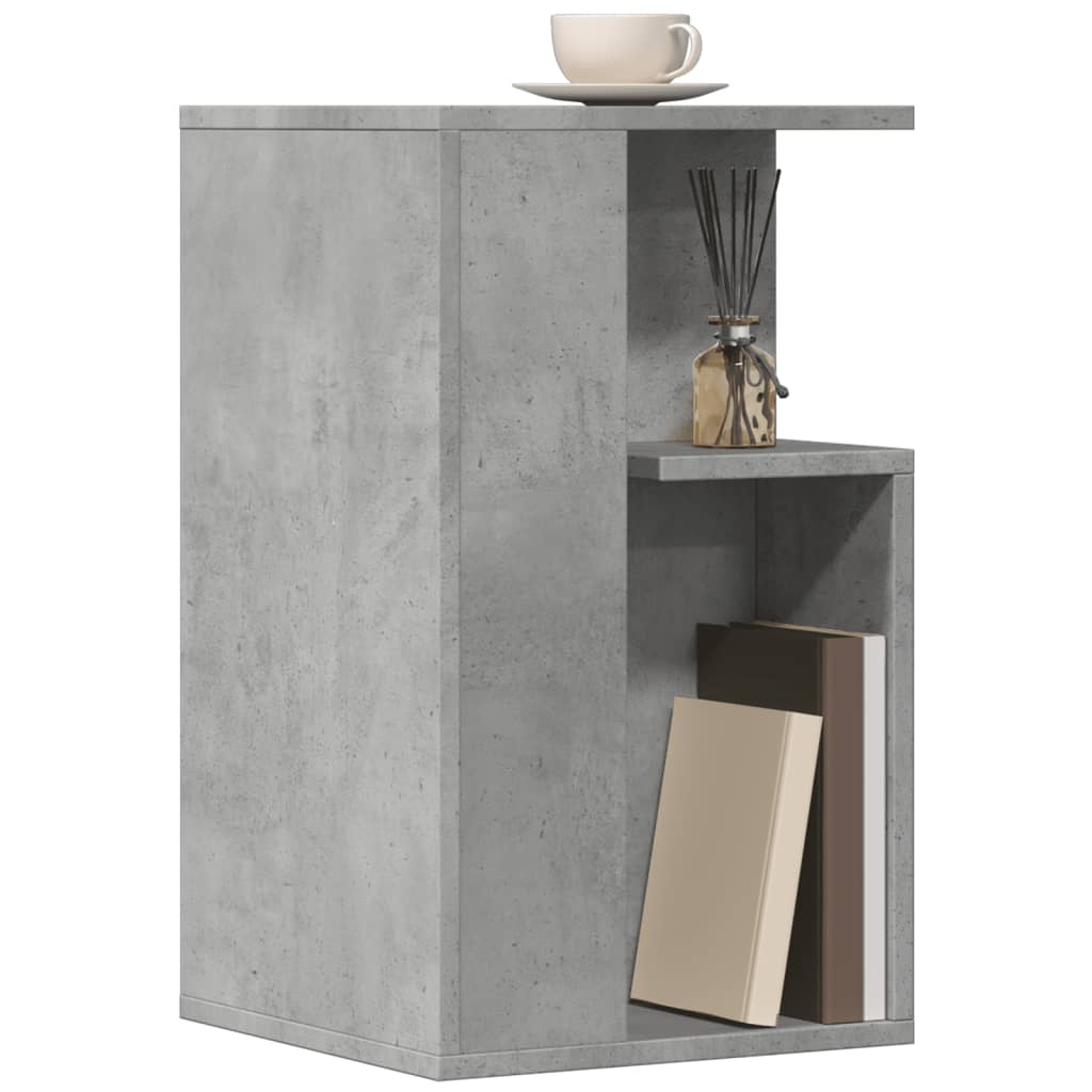  Side Table, Grey, 35x35x60 Cm, Wood-based Material