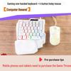 Mini Gaming-Tastatur- und Maus-Set für Linkshänder - Kompakt, tragbar, USB-Kabel für Laptop/Desktop
