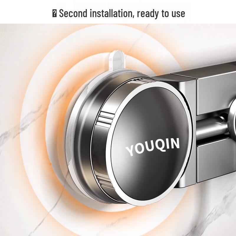 MUYA No-Drill Aluminum Kitchen Hook Rack