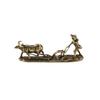 Old Farmer and Cow Living Room Decoration Vintage Home Decor Collection of Tea Pet Bronze Carving Handholds Metal Crafts