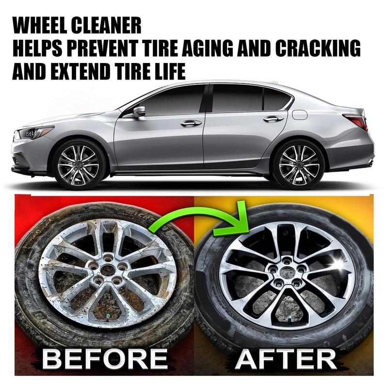 All-purpose Car Wash Wheel Cleaning Spray 120ml Wheel Cleaner Tire Rim Cleaner No Scrub Cleaner Spray Auto Accessories