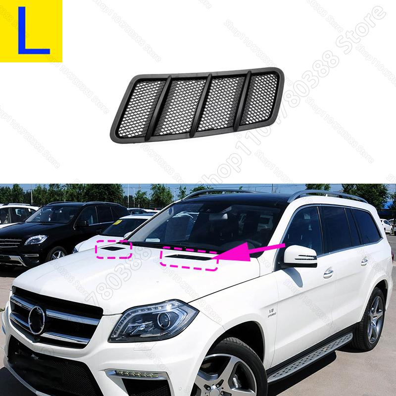 Upper Front Hood Bonnet Grille Grill Vent Cover Trim 1668800105 1668800205 For 2012-2015 Chass W166 Mercedes Benz ML GL Class