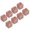8 Stück Ätherisches Öl Diffusor Quadratisch Einfach Kompakt Rosenholz Material Natürlicher Stil Aroma Diffusor