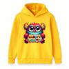 Kids Boys Girls Hoodie Sweatshirt, Cute Fluffy Monster Daddys Monster Pattern Pullover Hooded Top, Soft Casual Long Sleeve Clothes Children Daily Wear