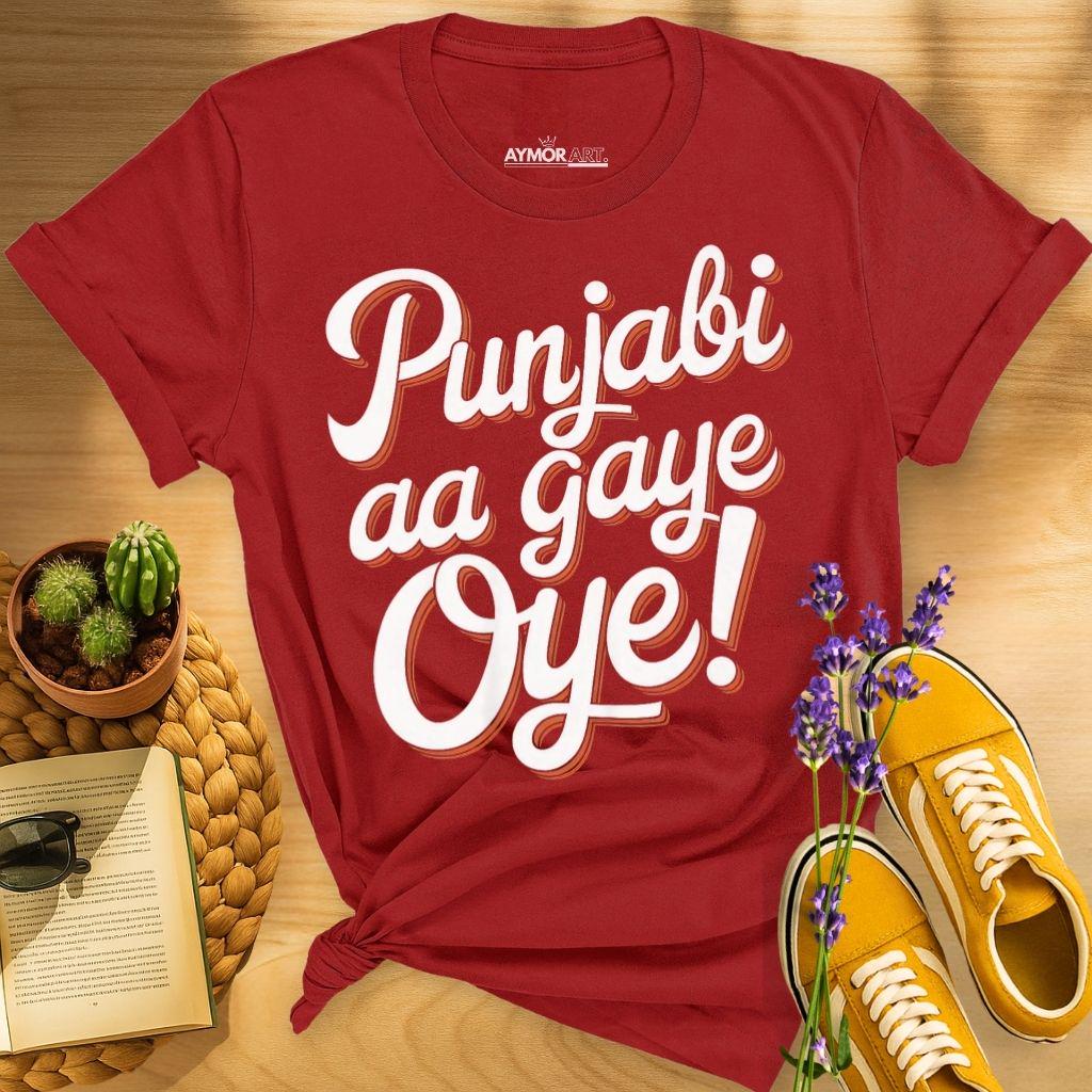 Punjabi Aa Gaye Oye Shirt Diljit Inspired Punjabi Tee Punjabi Music Fan Shirt Classic Fashion Soft And Comfortable Highquality