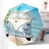 1 Stück Hochwertiger Regenschirm im Strandbus-Design, Automatisches Öffnen und Schließen, Multifunktionaler Regenschirm G0811001