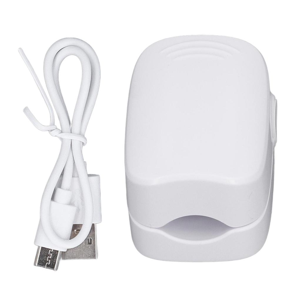 Mini LED Nail Dryer Rechargeable Fast Curing Electric Portable Manicure Light for Travel White