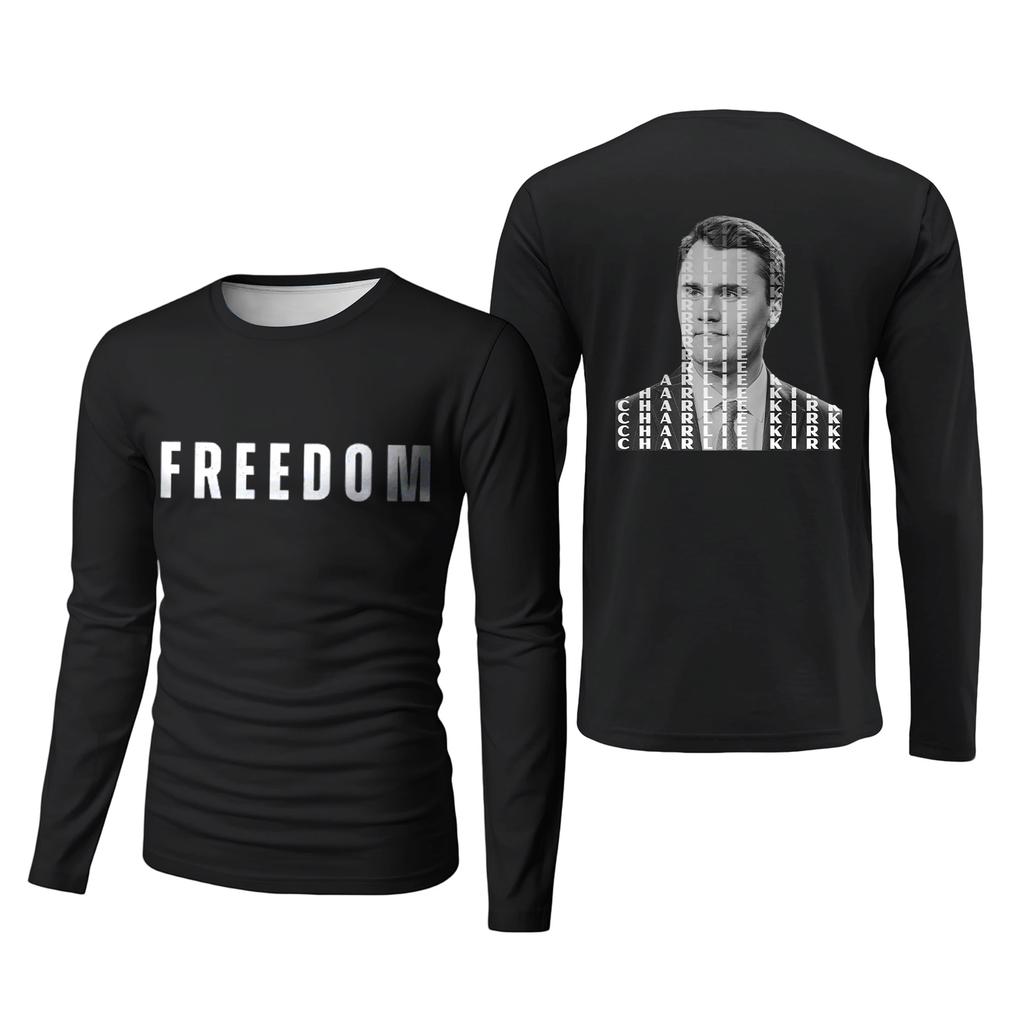 Men's Basic Round Neck Long Sleeve Bottoming Shirt Top