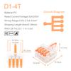 5/10PCS Mini Fast Compact Splicing Conductor Connector 1 In Multiple Out Splitter Splicing Terminal Block M3 Screw Fixing Hole