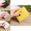 Leather 1pcs Coin Purse Women Bowknot Small Wallet Zipper Around Mini Coin Bag