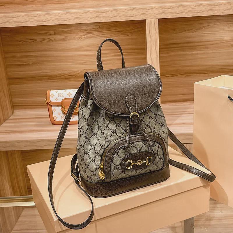 Genuine Leather Women's Backpack - 2022 Autumn/Winter Fashion, High-End, Trendy Travel & School Bag