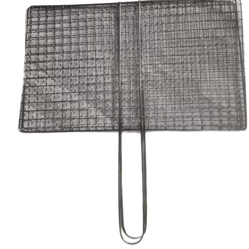 SMVP Portable Stainless Steel Double-Layer Grilling Basket