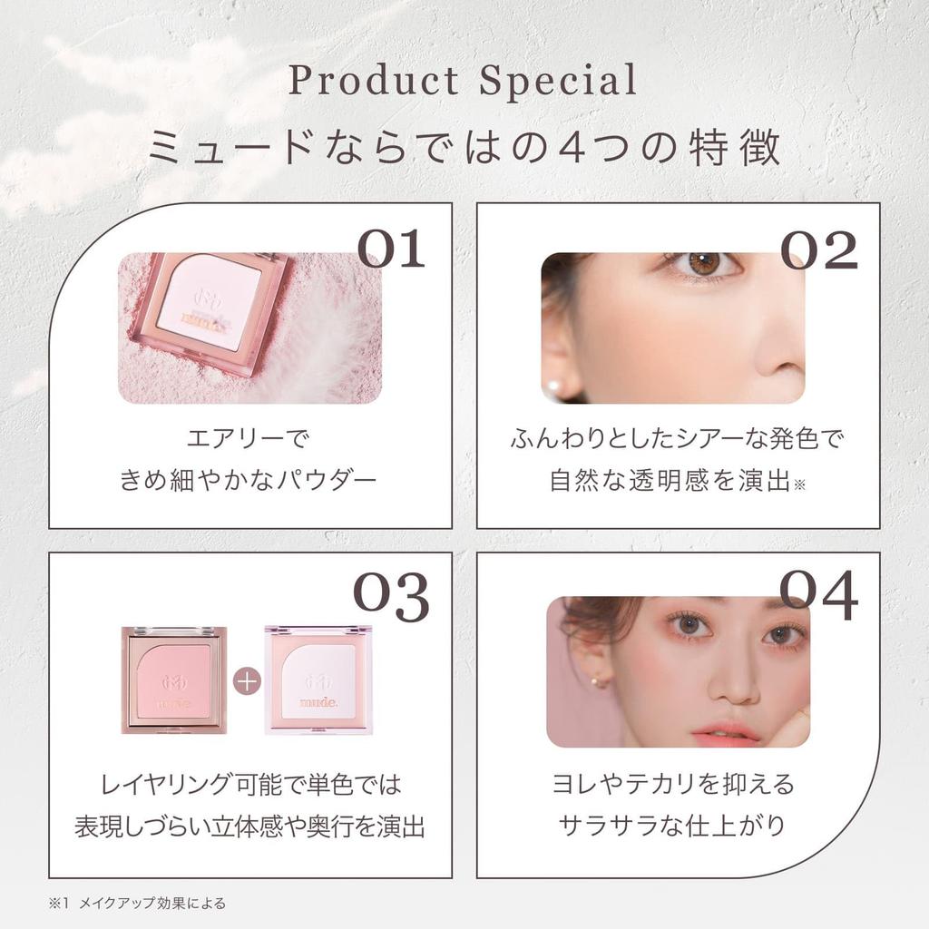 Blur Powder Cheek Flutter Blusher Veil Mude. 00/See-Through