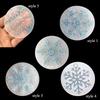 5types Snowflake Shape Resin Mold Epoxy Silicone Mold DIY Jewelry Making Crafting Tools