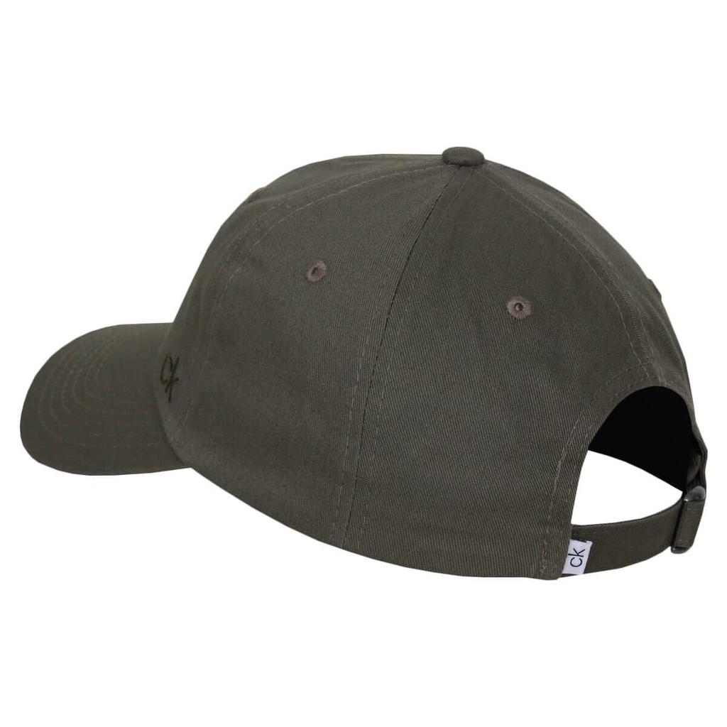 Calvin Klein 2024 Classic Cotton Adjustable Baseball One Size Men's 6-Panel Cap, Khaki,