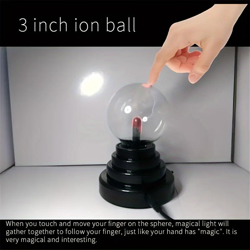 

Interactive Plasma Ball Light with Touch Control Plasma Globe Lamp чорний