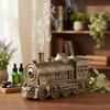 300ML Vintage Dampflok Cool Mist Luftbefeuchter mit 2-farbiger LED-Beleuchtung/2 Nebelmodi Luftbefeuchter für Heimdekoration & Geschenke