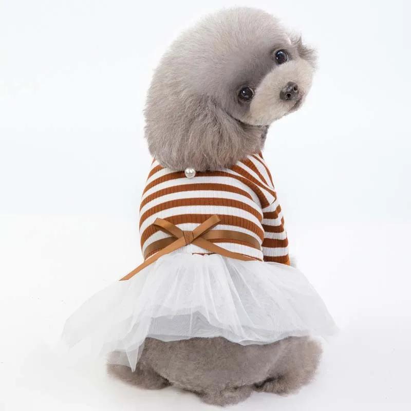 Summer Princess Pet Dress For Dogs Little Small Puppies Animal Cat Tutu Wedding Party Skirt Clothes For Chihuahua Yorks