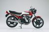 Aoshima Bunka Kyozai Scale Complete Honda CBX400F Motorcycle In Candy Ala Moana Shell White (AOSHIMA) 1/12 Red/Pearl