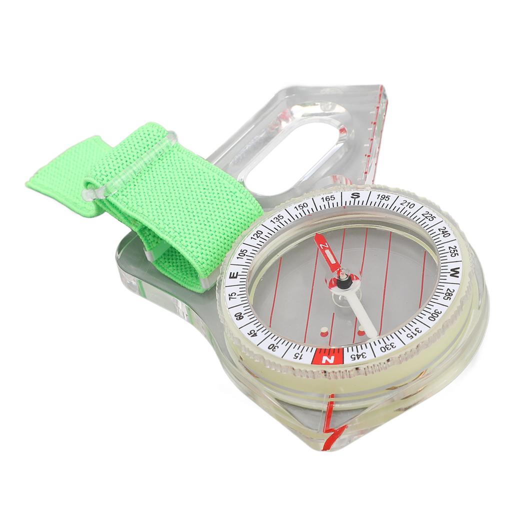 Orienteering Compass Luminous Versatile Sensitive Portable Backpacking Compass for Camping Hiking Map Reading