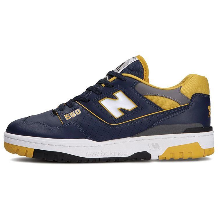 New Balance 550 Navy Yellow Unisex Sneakers Blue BB550MA1 41.5