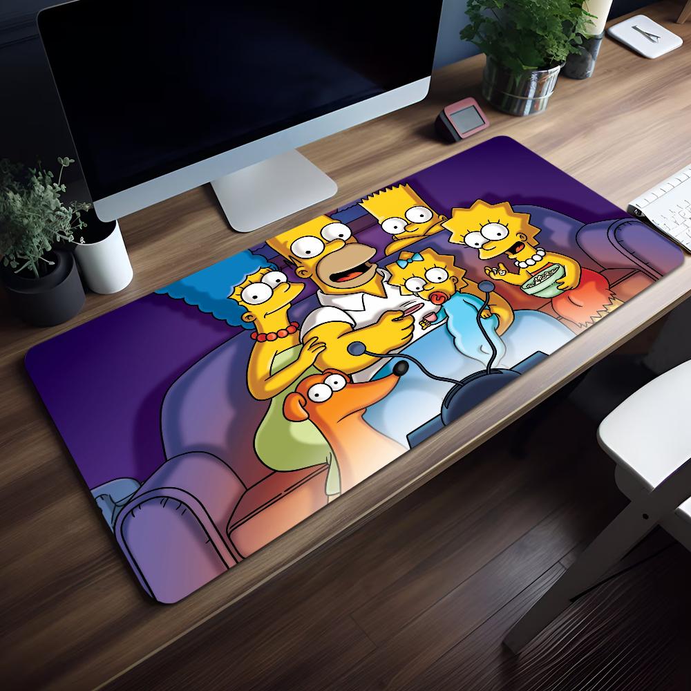 Mouse Funny Pad Non-slip Cartoon Lockedge The S-Simpsons Office Student Gaming Thickened Large Writing Cushion MousePad