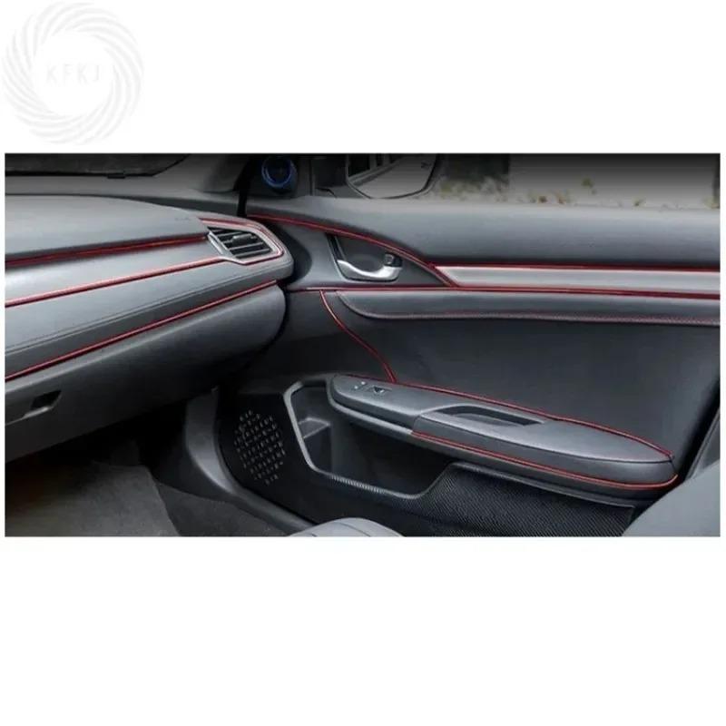 Auto-Zierleisten Streifen DIY Flexibel Kratzfest Linien 5m Dekorationsstreifen Armaturenbrett Auto-Styling Zubehör 202 Für Ein Set