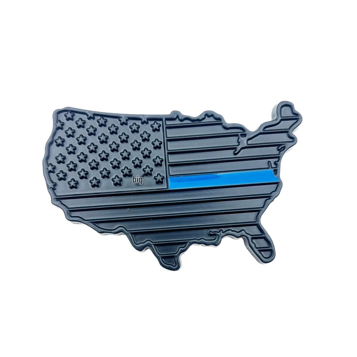 

USA Map Car Sticker 3D Alloy Emblem
