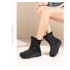 Women's Cotton Shoes Winter New Style with Plush and Thick Snow Boots, Waterproof and Anti Slip, One Foot Cotton Boots