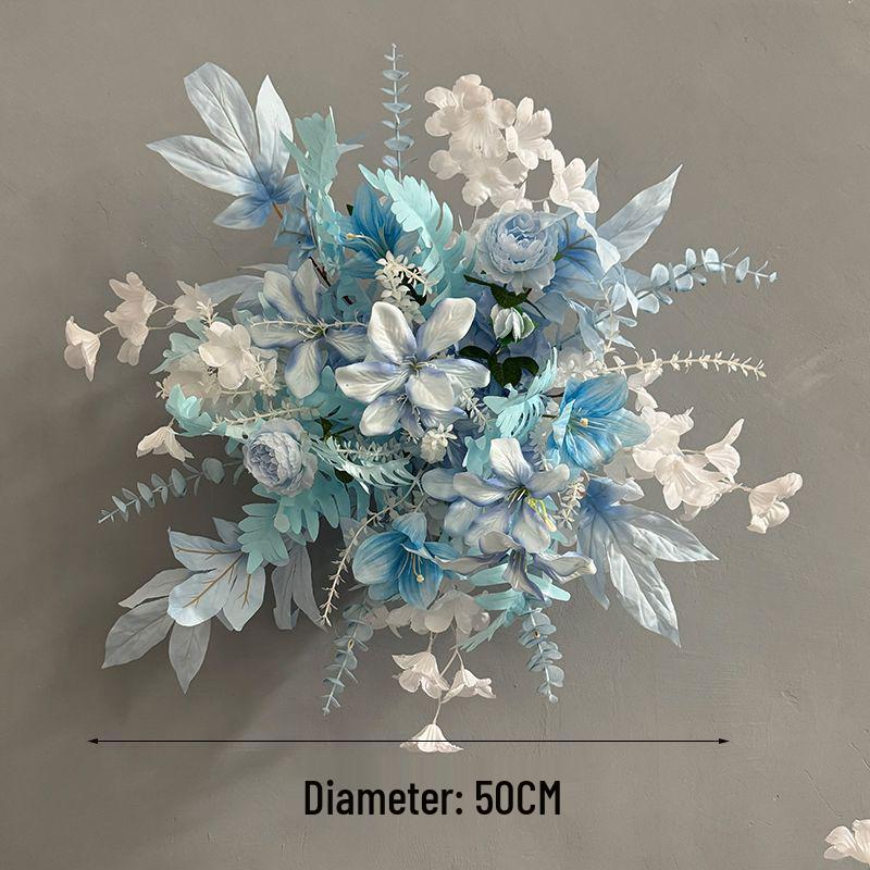 Large Eucalyptus Silk Flower Arrangement for Wedding Table Decor