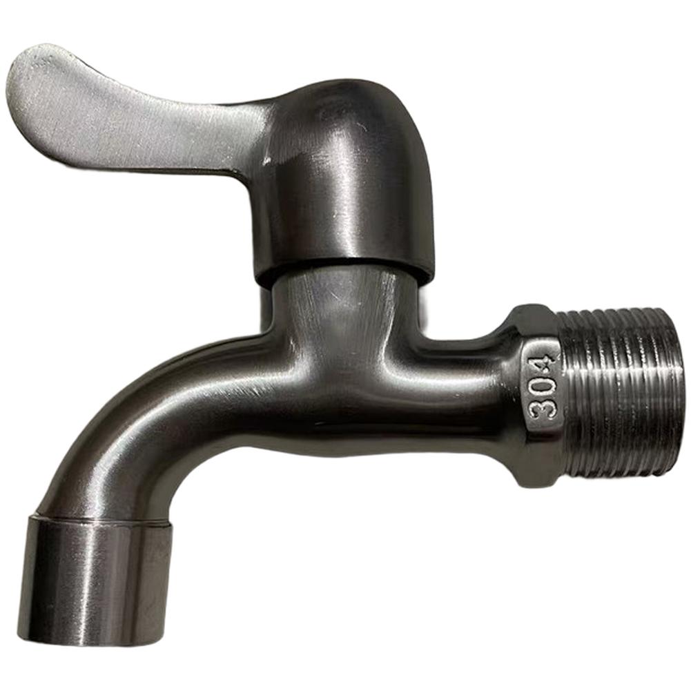 Faucet Stainless Steel Quick Open Faucet High Temperature Resistant Extended Water Tap For Garden Home Bathroom Kitchen Replace