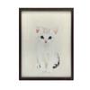 Plakat Kotek Na Beżowym Tle Plakat Kotek Na Beżowym Tle, 70X100 Cm, Rama Aluminiowa Czarna, Papier Matowy 230 Gsm
