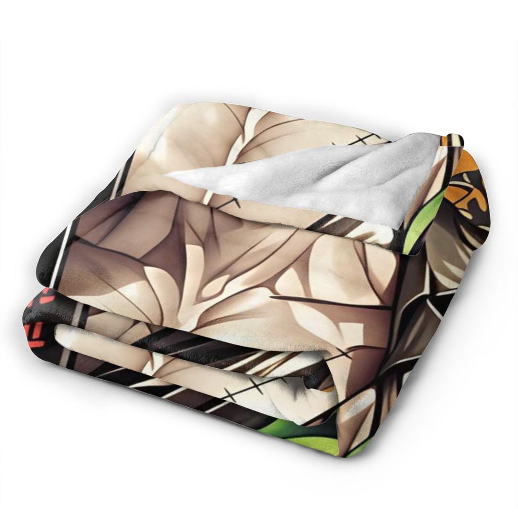 Zoros Vintage Tattoo Ornament Art Flannel Blanket Autumn Warm Throw Blanket for Kids Living Room Comfortable Sofa Bed Cover