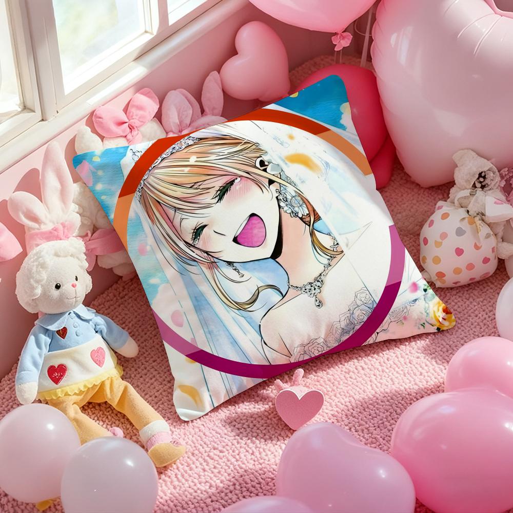 Anime Hot C-Citrus Cushion Cover Pattern Printed Pillowcase for Living Room Sofa Cushion Cover & Bedroom Decor