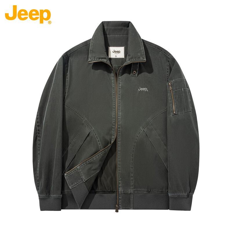 Jeep Washed Vintage Unisex Casual Jacket