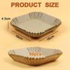 Silicone World 50pcs Air Fryer Paper Disposable Square Paper Food Cooking Oil Paper Airfryer Liner Baking Paper Oven Baking Tool