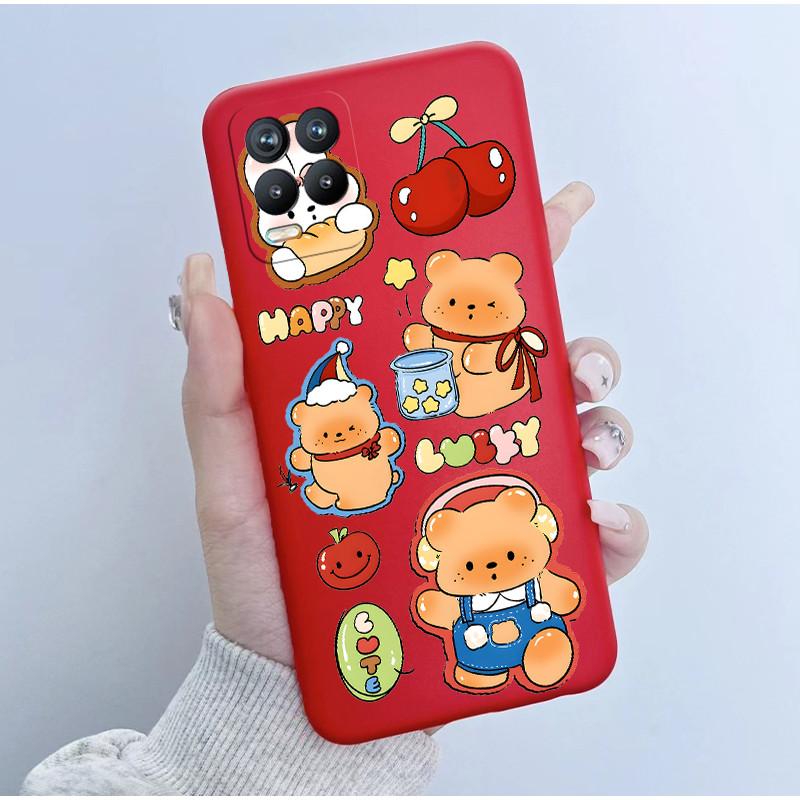 For Realme 8 Pro Case RMX3085 Soft TPU Silicone Cover Cute Cartoon Panda Phone Case For Oppo Realme8 4G 5G RMX3081 RMX3241 Funda