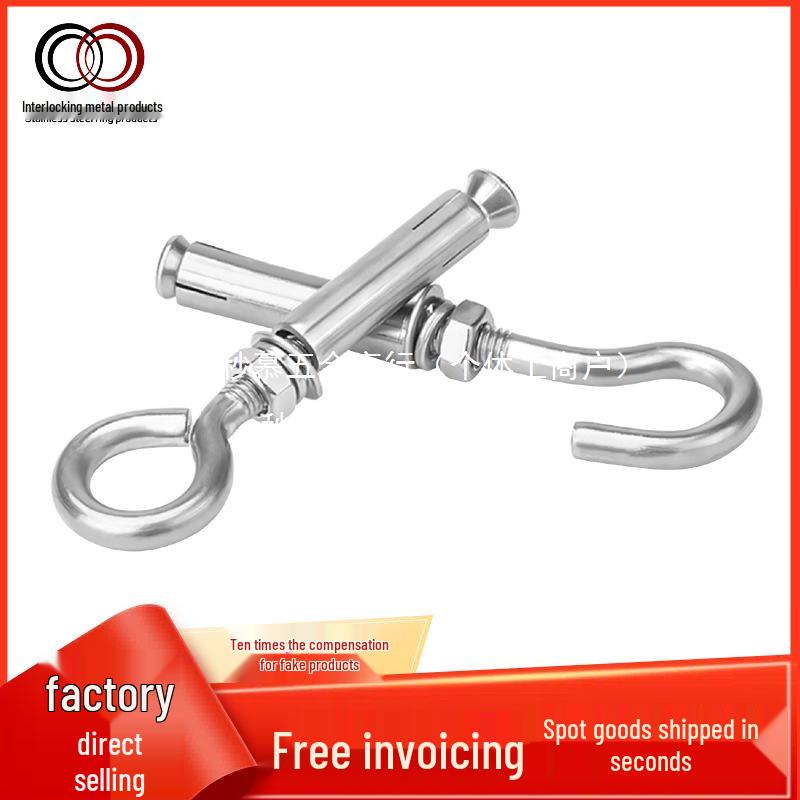 304 Stainless Steel Expansion Eye Bolt with Ring Hook for Gas & Hot Water Systems