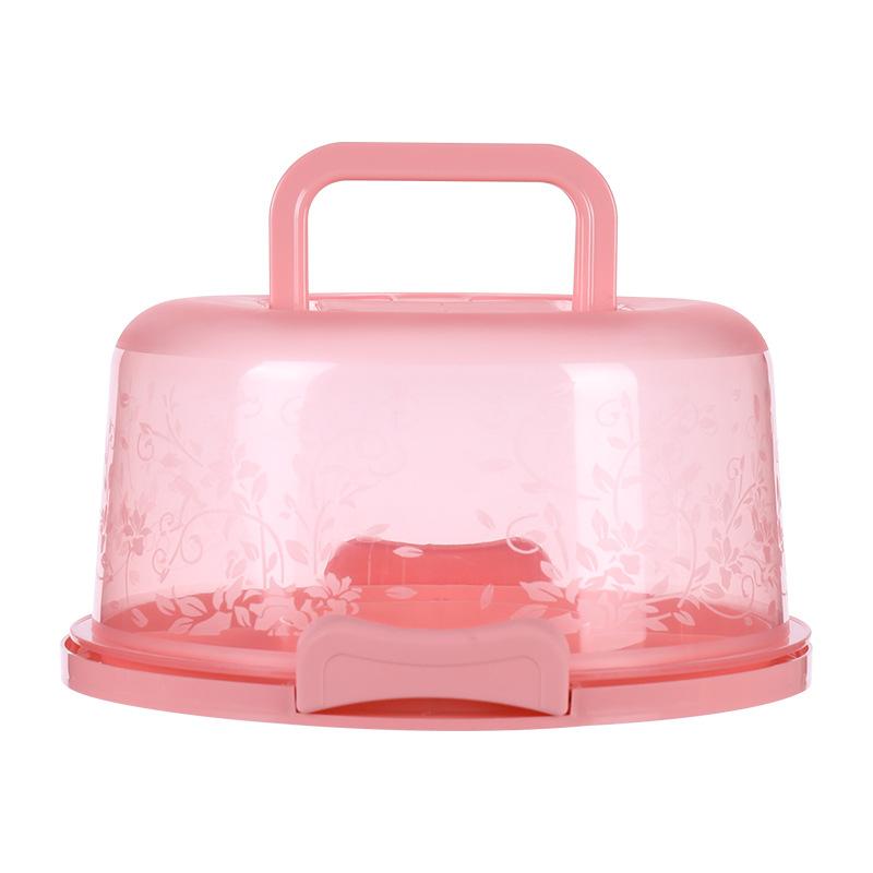 Birthday Cake Storage Box Round Wedding Baking Container Stand Plate Pie Tray Utensilskitchen Tools Storage Box Accessories розовый 2360₽